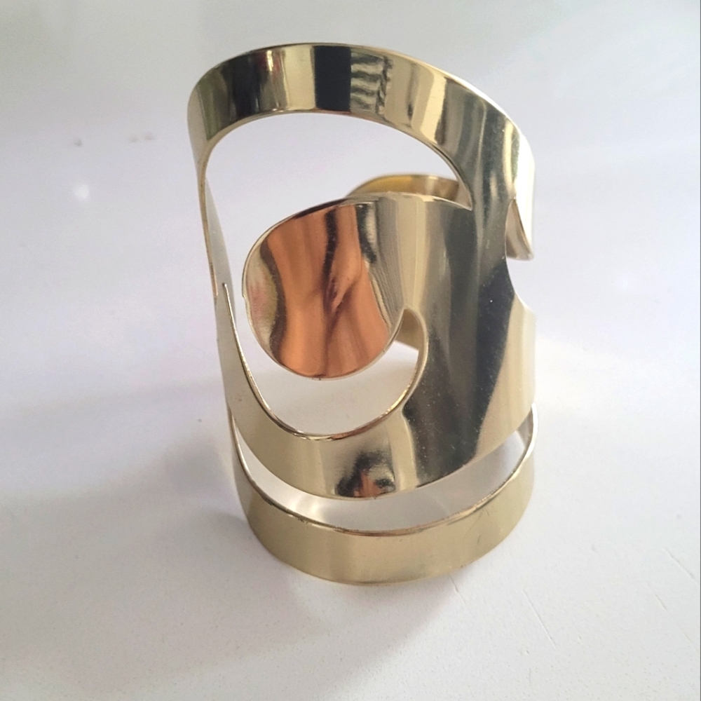 BARNEY'S NEW YORK Gold Geometric Cuff Bracelet #SALE